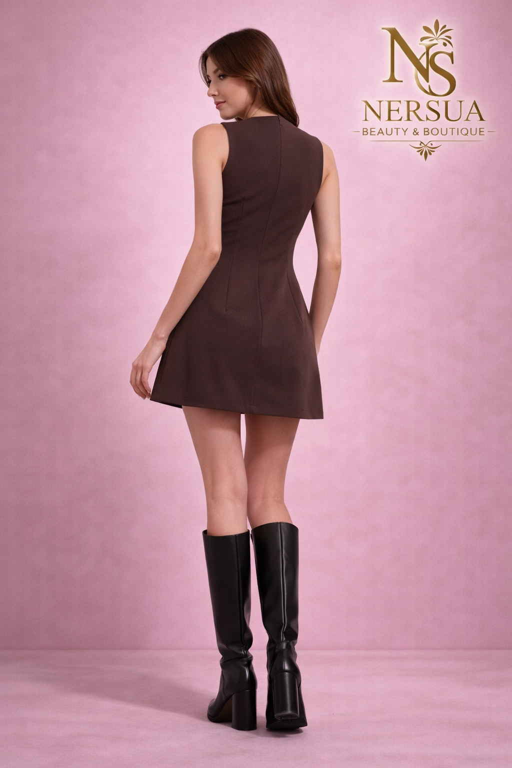 NerSua – Bellissima Marrone Elbise